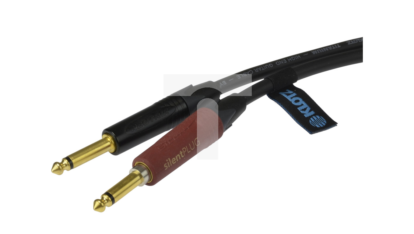 KLOTZ Titanium Kabel instrumentalny Audio Jack 6,3mm Mono (wtyk Silent