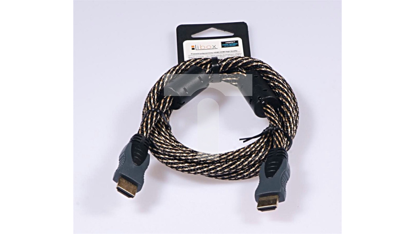 Kabel HDMI High Speed with Ethernet CCS 1,8m w oplocie LB0039
