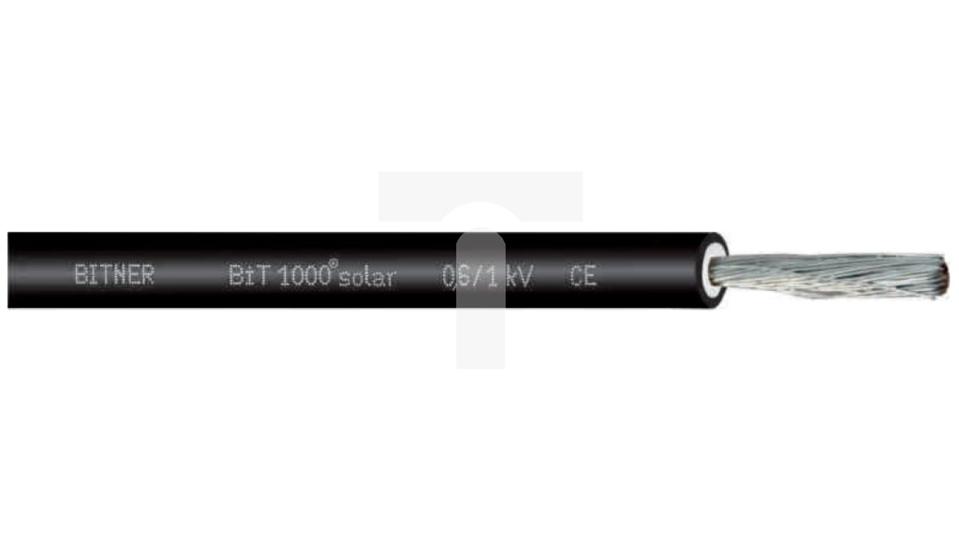 Kabel fotowoltaiczny BiT 1000 solar 1x10 0,6/1kV czarny S66464 /bębnowy/