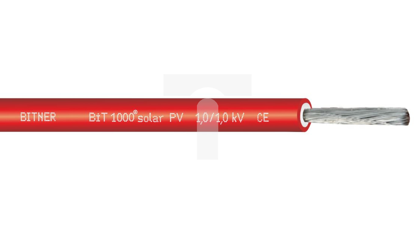 Kabel fotowoltaiczny BiT 1000 solar PV 1x4 1/1kV czerwony S68350.05 /bębnowy/