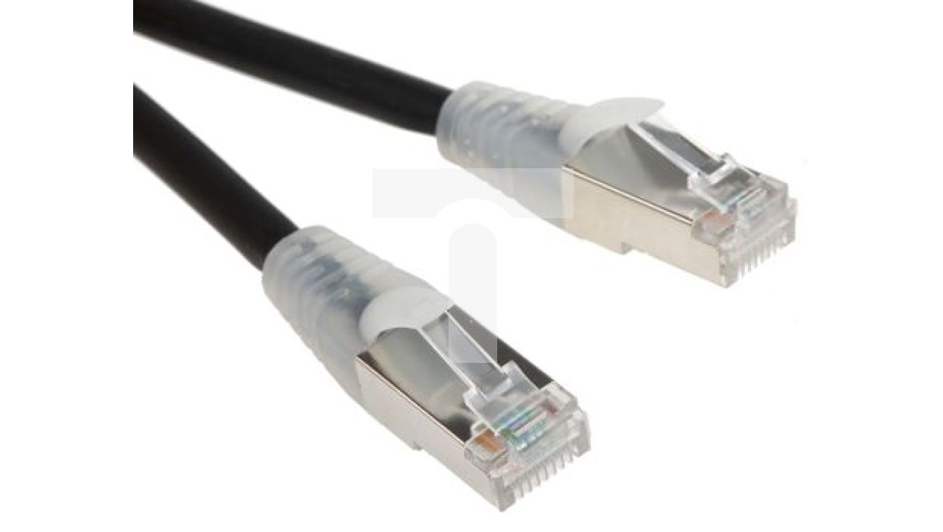 Kabel kategorii 6, Czarny, Wtyk RJ45/męski RJ45dł.: 10m, mat. koszulki ...