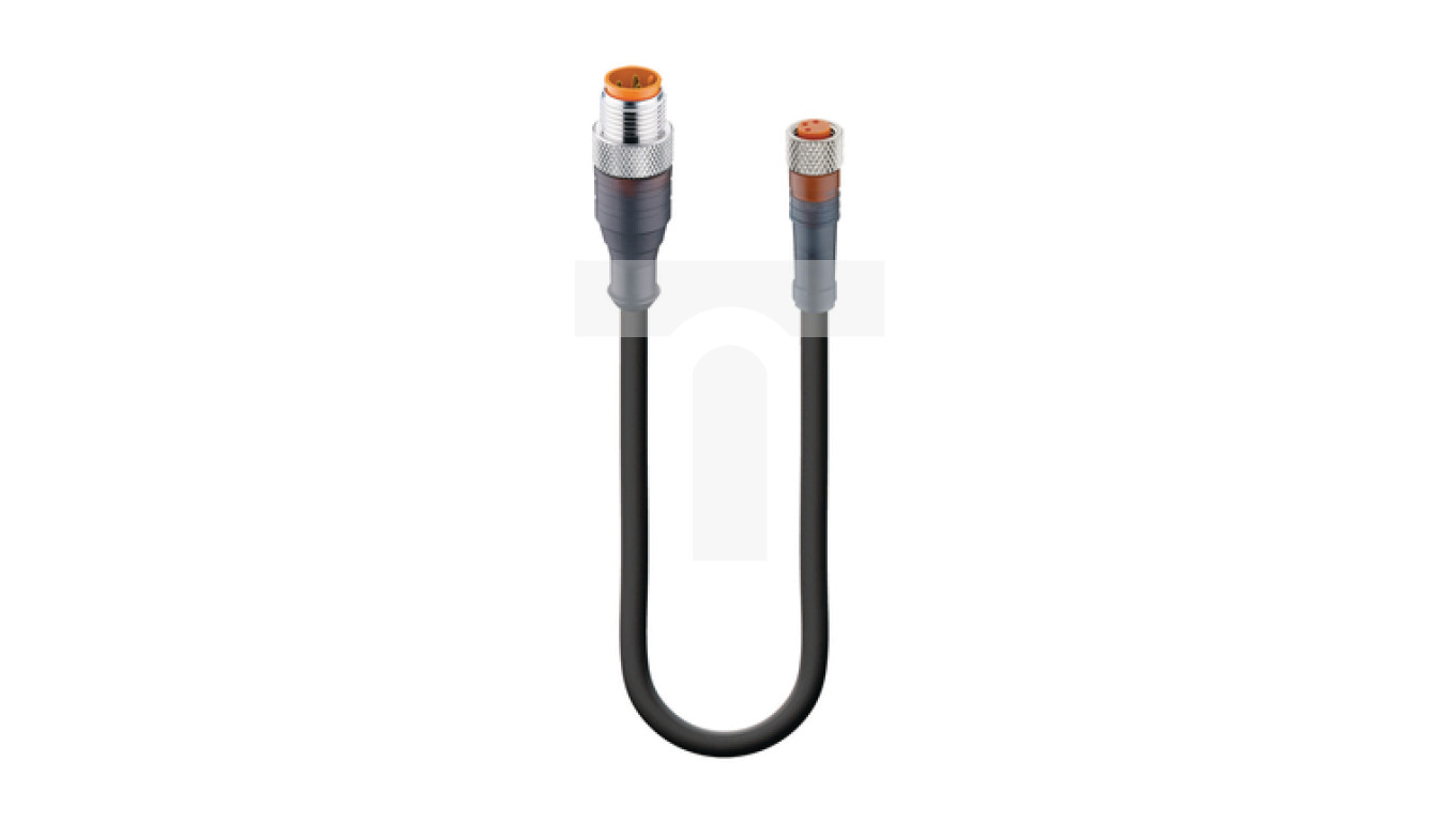 Kabel konfekcjonowany obustronnie zakończony złącza M12 męskie M8 ...