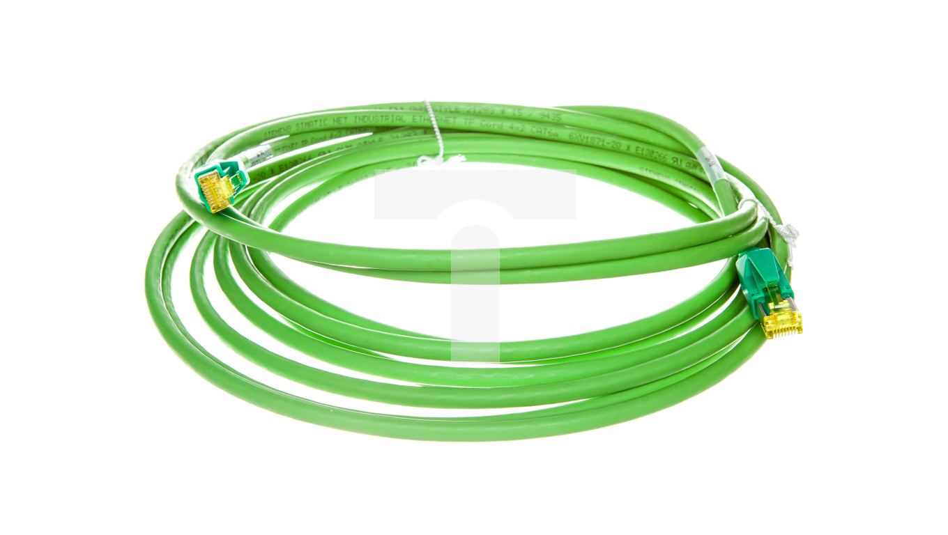 Kabel krosowy (Patch Cord) SF/UTP kat.6A zielony 6m 6XV1870-3QH6