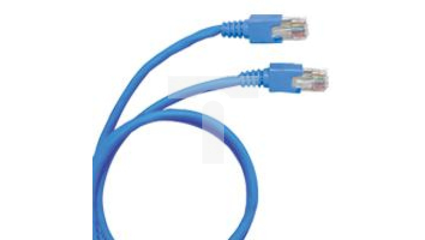 Kabel krosowy (Patch Cord) U/UTP kat.6 niebieski 1m 051772