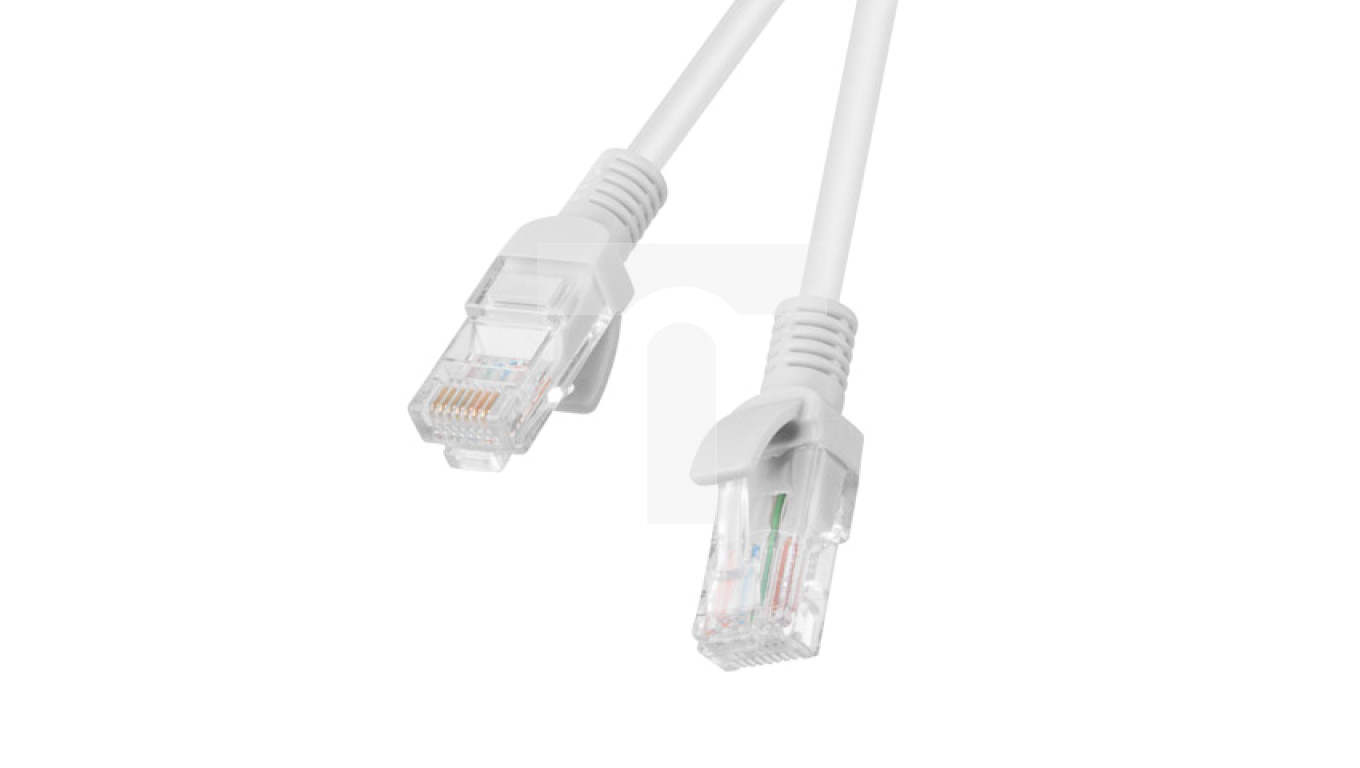 Kabel krosowy patchcord U/UTP kat.5e 0,25m szary PCU5-10CC-0025-S