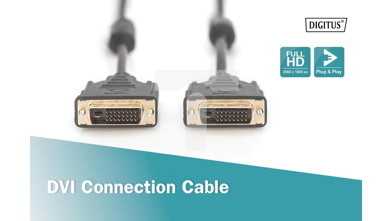 Kabel połączeniowy DVI-D Dual Link Typ DVI-D(24+1)/DVI-D(24+1), M/M ...