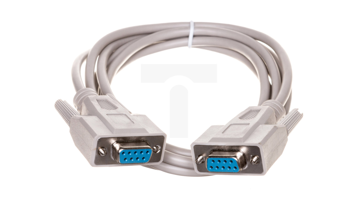 Kabel połączeniowy RS232 1:1 Typ DSUB9/DSUB9, Ż/Ż beżowy 2m AK-610106-020-E