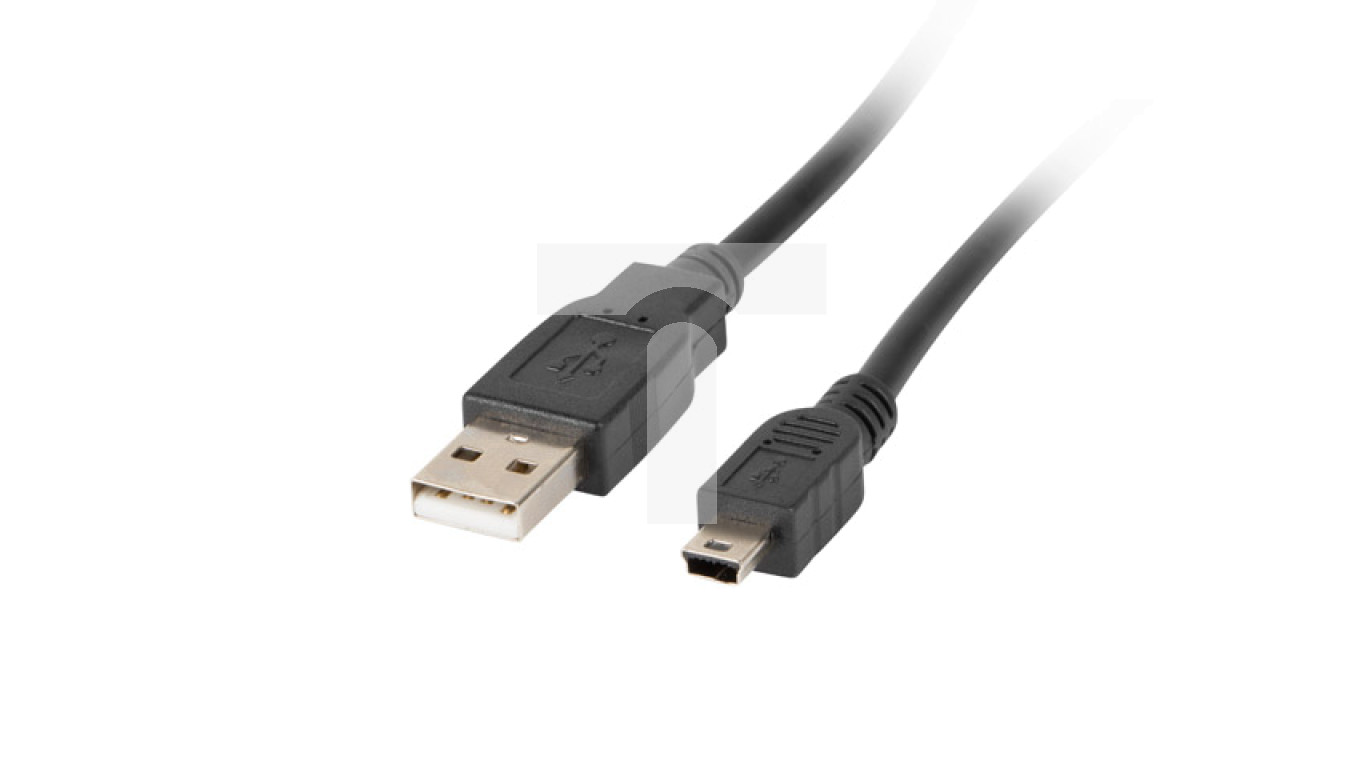 Kabel połączeniowy miniUSB 2.0 /Canon/ Typ USB A/miniUSB B(5pinów), M/M ...