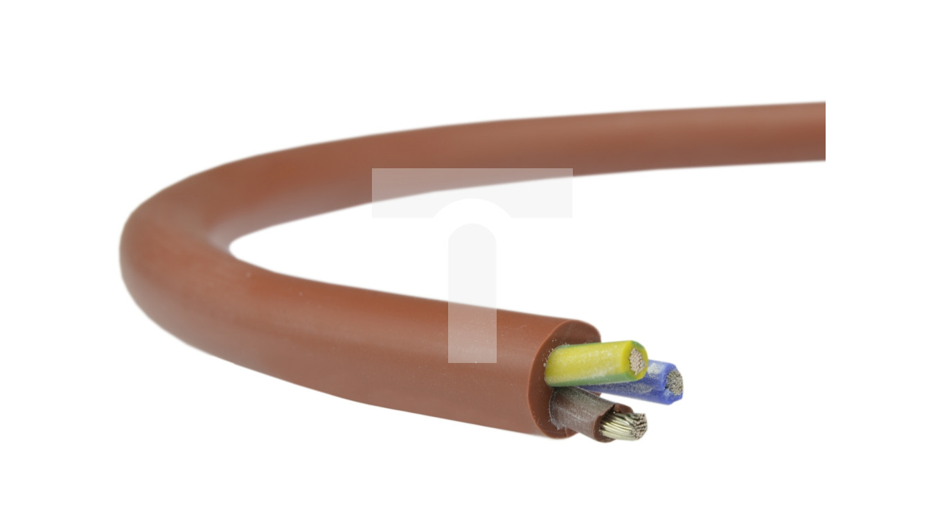 Tim Kabel Kabel silikonowy SIHF 180C 300/500V 3x2,5 ciepłoodporny LSOH ceglasty ...