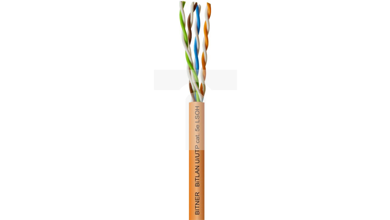 Kabel teleinformatyczny BiTLAN U/UTP kat.5e 4x2x0,5 LSOH TI0008 klasa Dca-s2 d2 a1 /305m/