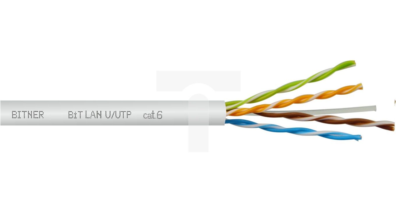 Kabel teleinformatyczny BiTLAN U/UTP kat.6 4x2x0,54 /bębnowy/
