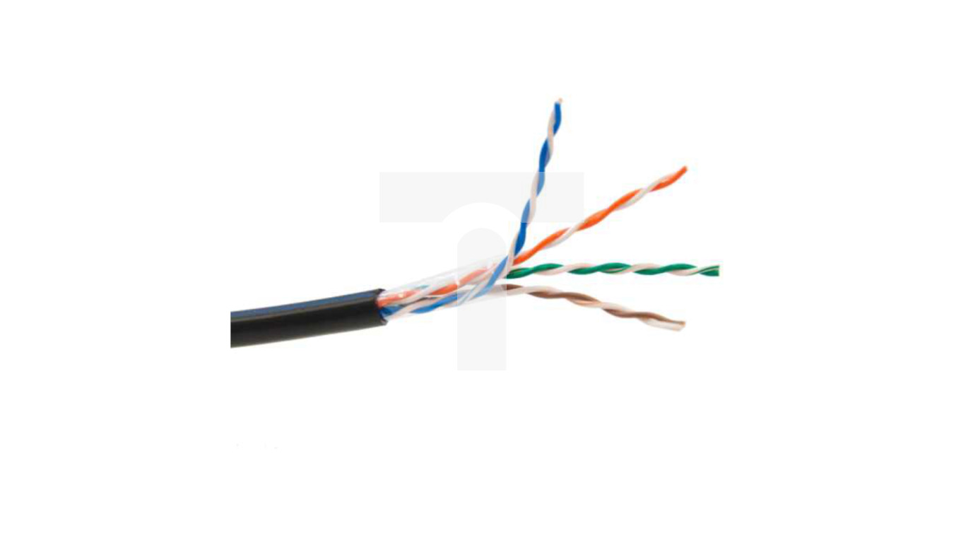 Kabel teleinformatyczny securityNET U/UTP kat.5e PE zewnętrzny suchy /305m/ SEC5EUTPD305
