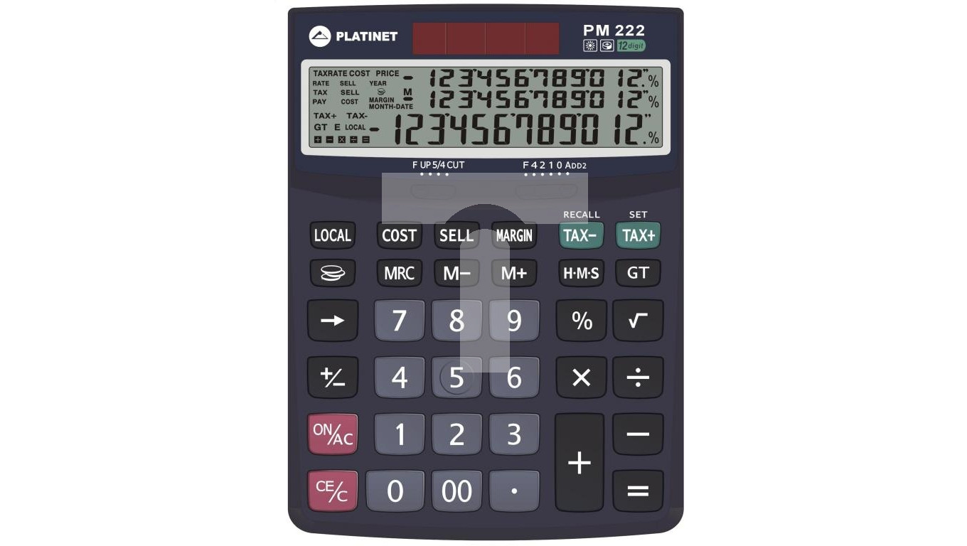 Kalkulator pm222te 12d tax mar 3 lines display 41066 PMC222TE