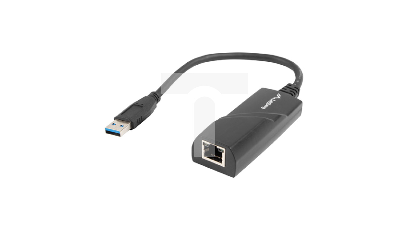 Karta sieciowa LANBERG USB 3.0 1xRJ45 1GB /na kablu/ NC-1000-01