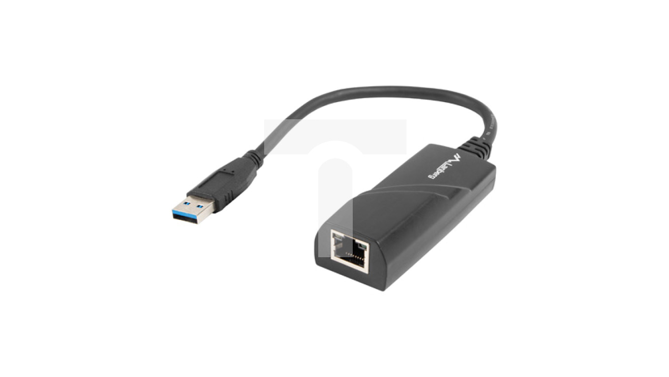 Karta sieciowa LANBERG USB 3.0 1xRJ45 1GB /na kablu/ NC-1000-01 ...