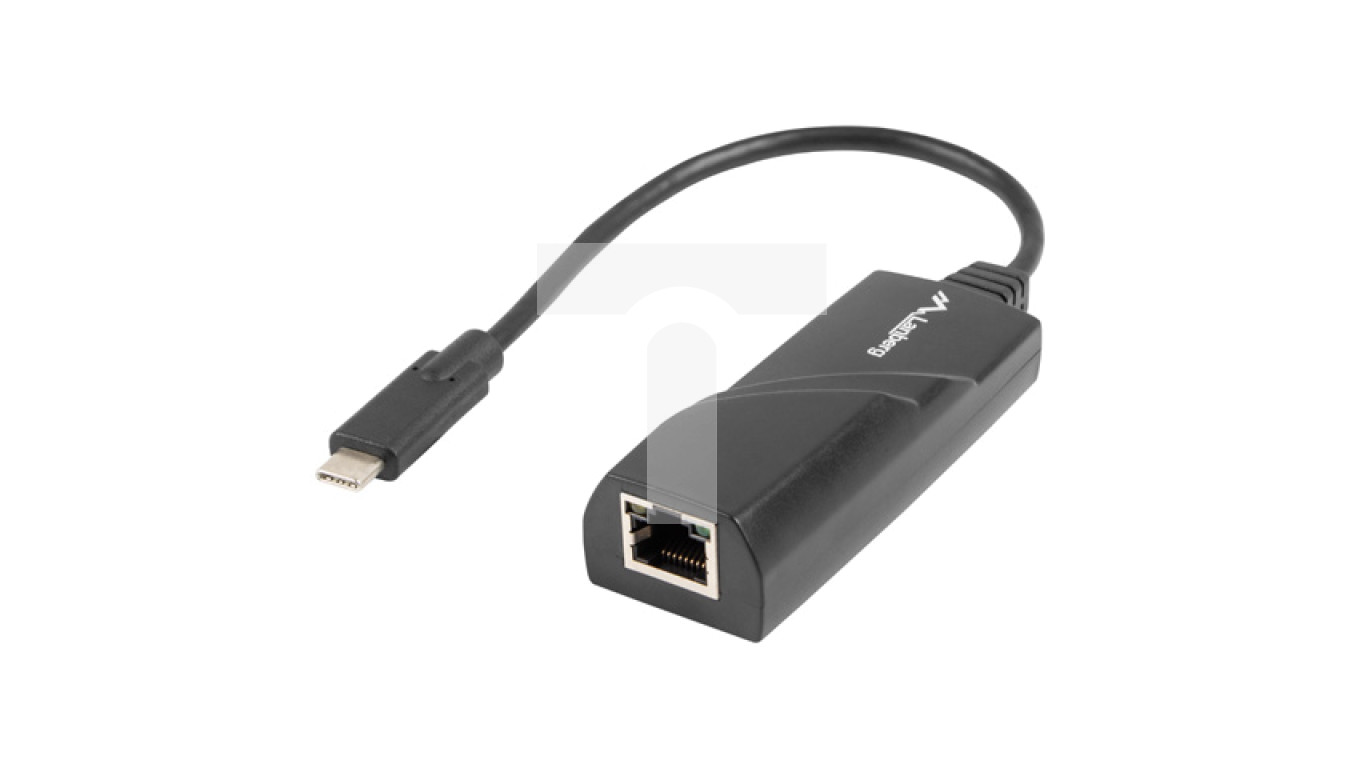 Karta sieciowa LANBERG USB-C 3.1 1xRJ45 1GB /na kablu/ NC-1000-02