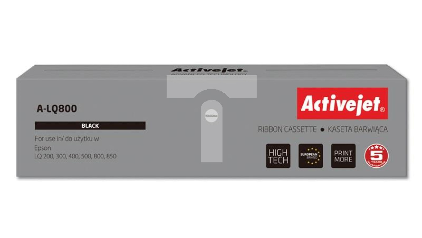 Kaseta barwiąca Activejet A-LQ800 (zamiennik Epson S015019 / S015021 Supreme czarny)