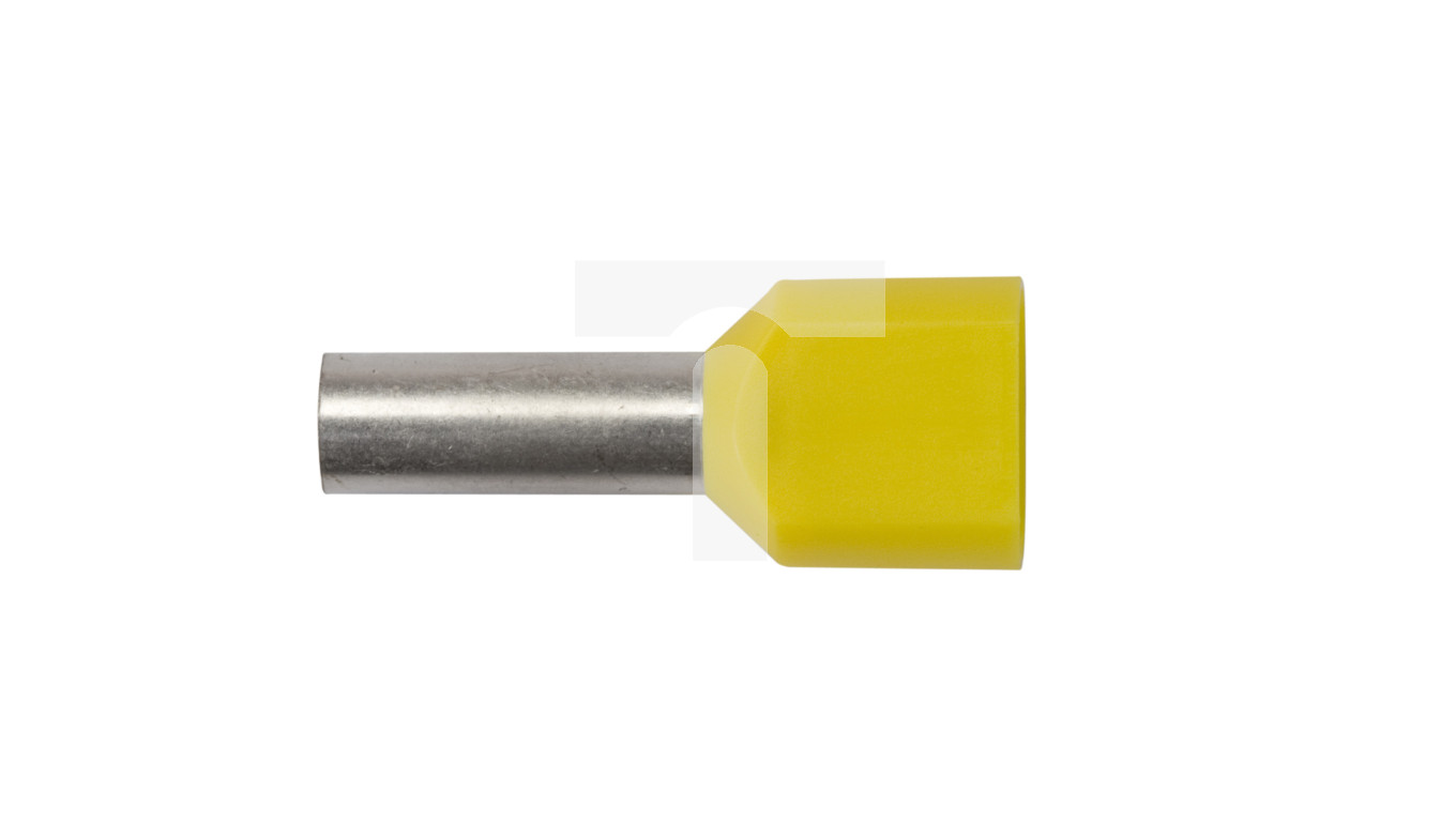 Końcówka tulejkowa izolowana HI 2X6/14 DIN żółta E08KH-02020102401 /100szt./