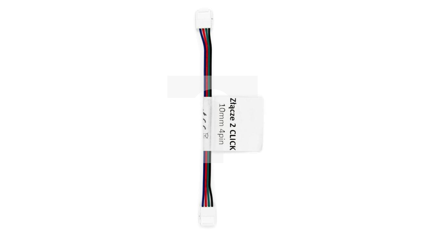 LED line złączka do taśm LED CLICK CONNECTOR podwójna 10 mm 4 PIN z