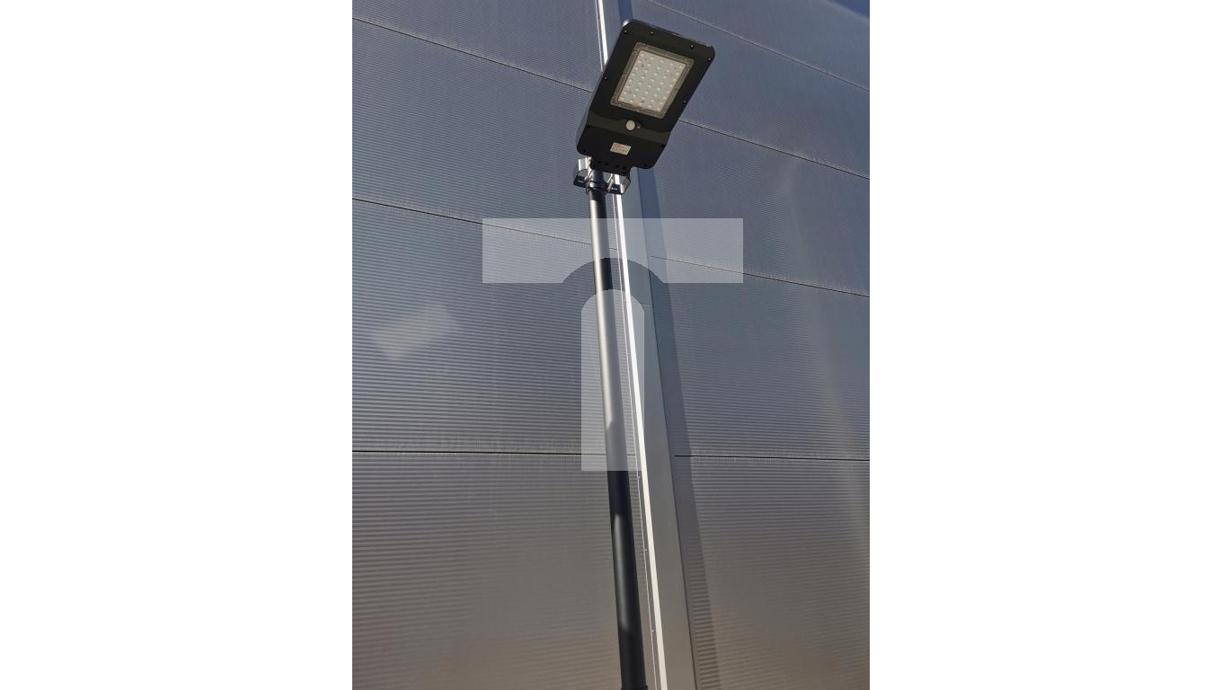Lampa solarna uliczna parkowa 40W barwa 4000K montaż słup/ściana KOBI