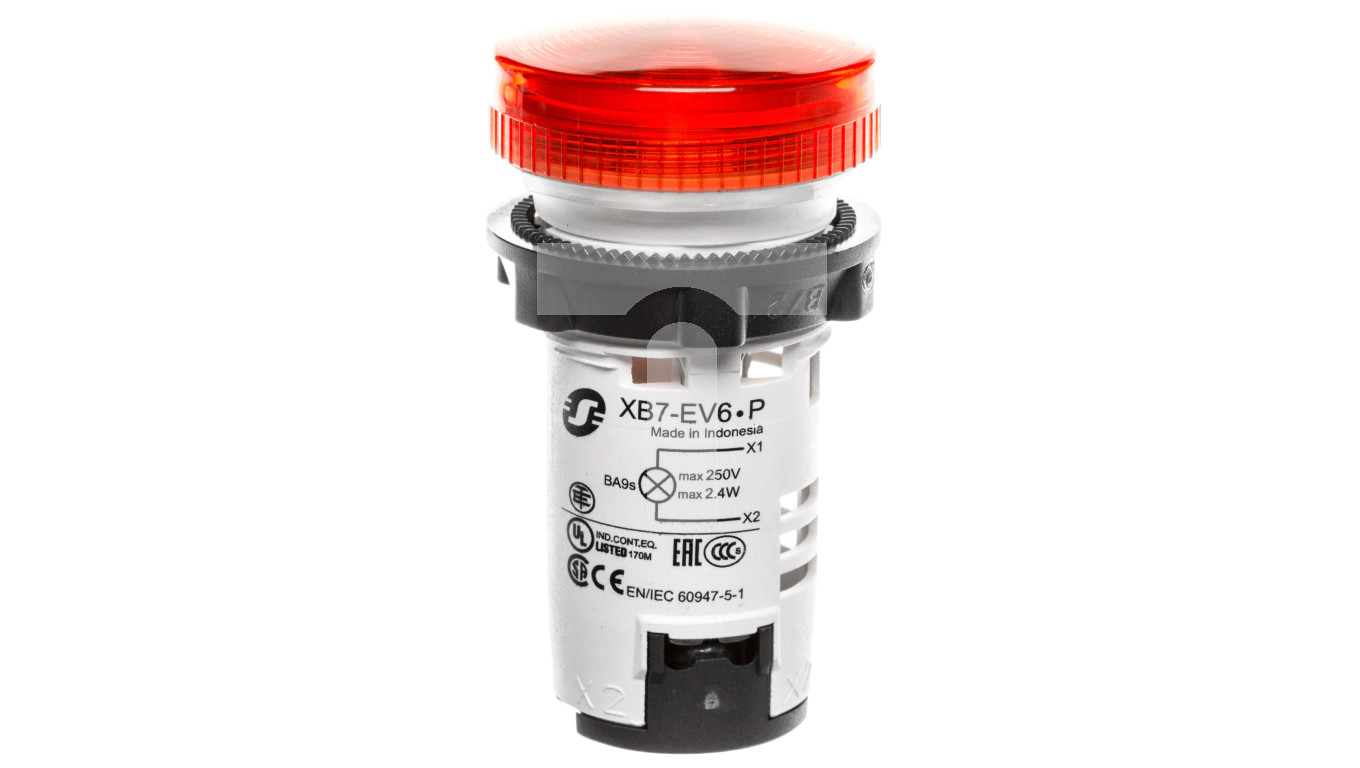 Lampka sygnalizacyjna 22mm czerwona 230V AC/DC XB7EV64P – Schneider ...