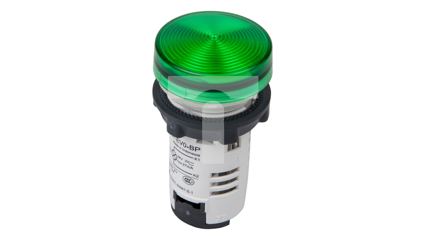 Lampka sygnalizacyjna 22mm zielona 24V AC/DC LED XB7EV03BP