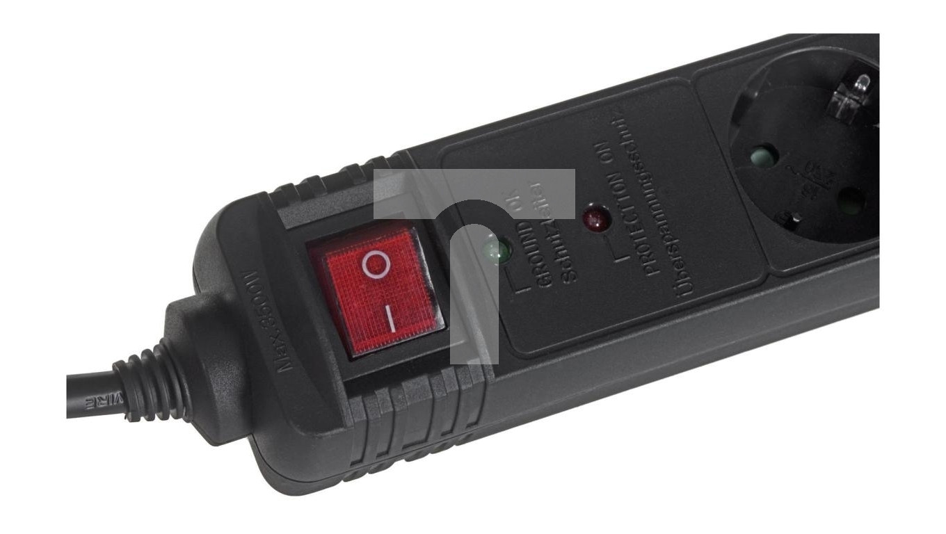 Listwa zasilająca ENERGENIE SPG5-C-15 (5 x VDE 4,5m kolor czarny ...