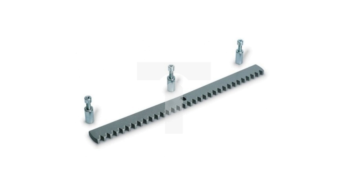 Listwa zębata metalowa ocynkowana z tulejami 30x10 mm, dl.1m moduł 4 C10MM