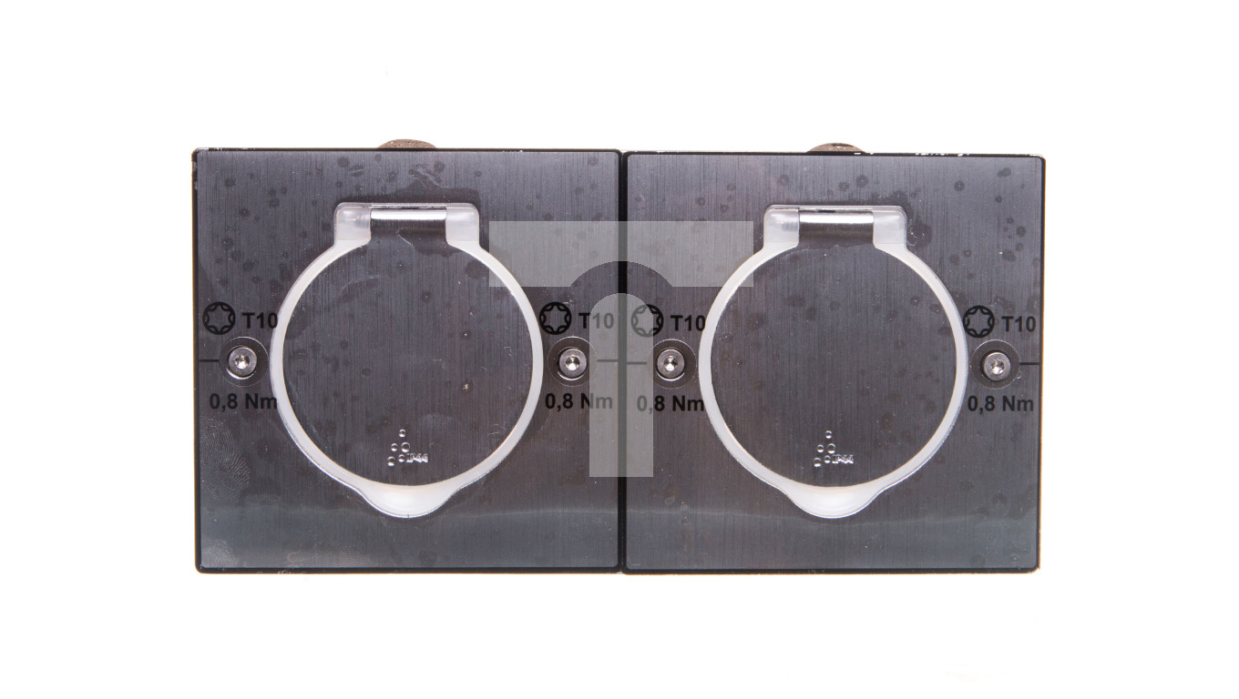MOSAIC Pokrywa gniazda podwojna prostokatna Inox 089702 – LEGRAND | TIM SA