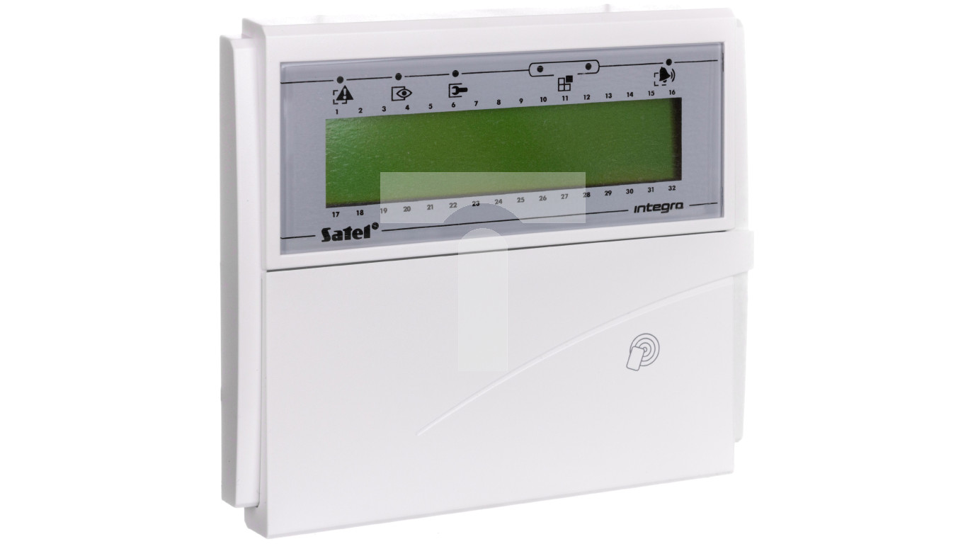 Manipulator LCD z czytnikiem zbliżeniowym /zielone podświetlenie/ INTEGRA INT-KLCDR-GR