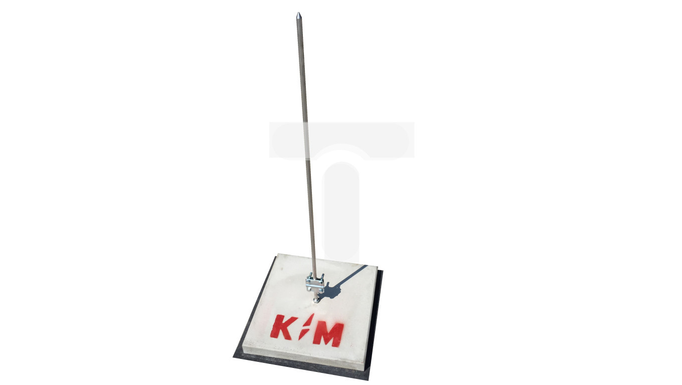 Maszt odgromowy H=1m aluminiowy KM100 AL /1kpl./