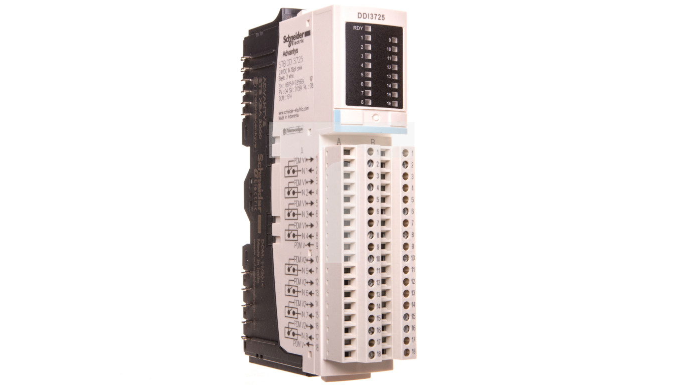 Moduł 16 wejść cyfrowych 24V DC Modicon STB STBDDI3725KS – Schneider ...