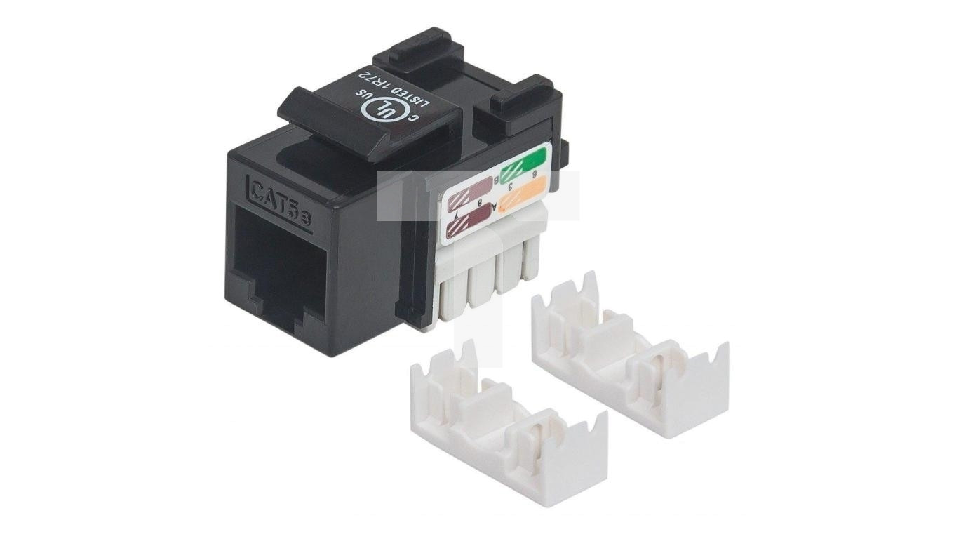 Moduł Keystone RJ45 UTP Cat5e Czarny PunchDown TIM SA