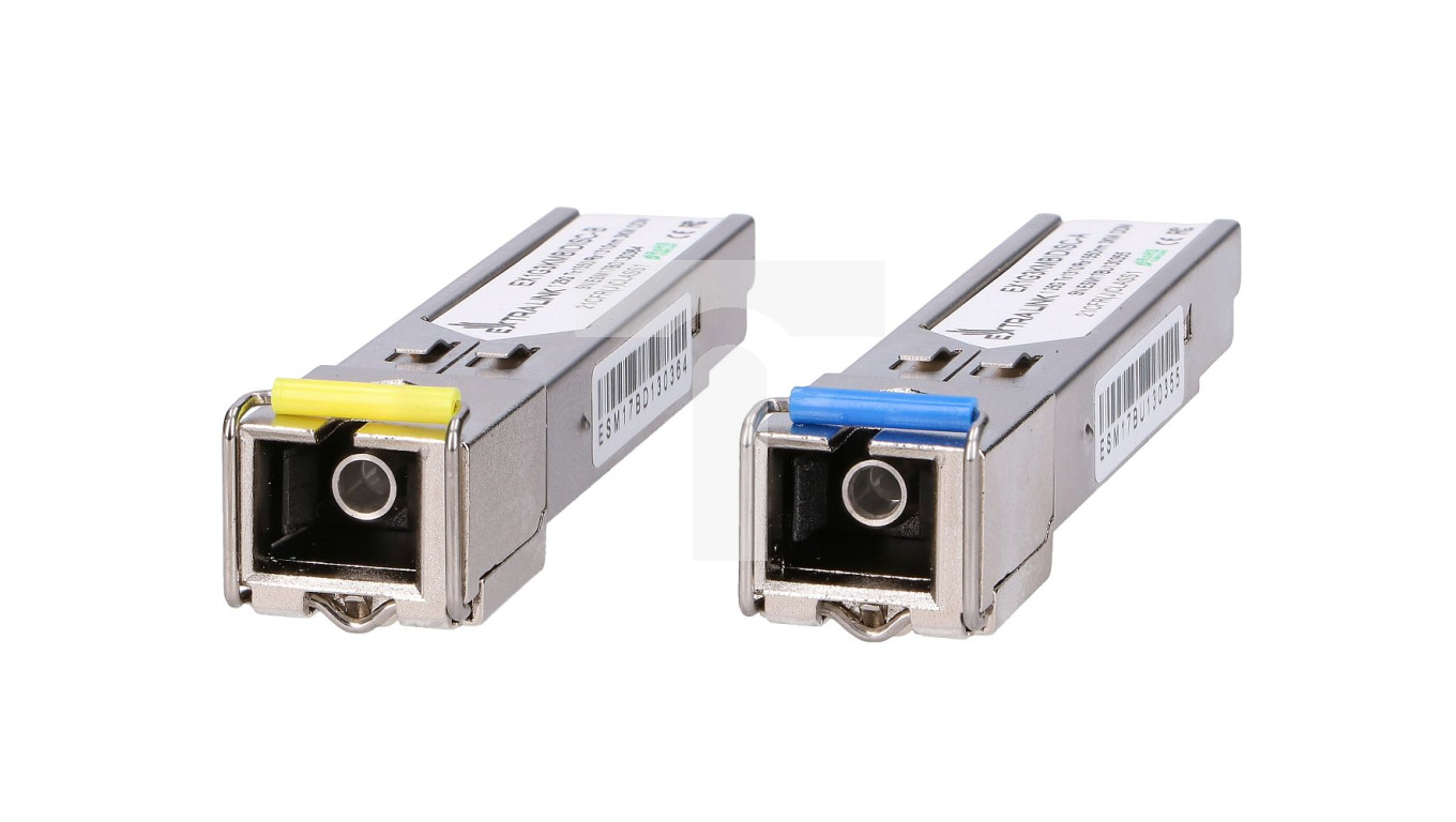 Moduł SFP WDM 1,25Gbps, 1310/1550nm, single mode, 3km, SC, DOM, para ...