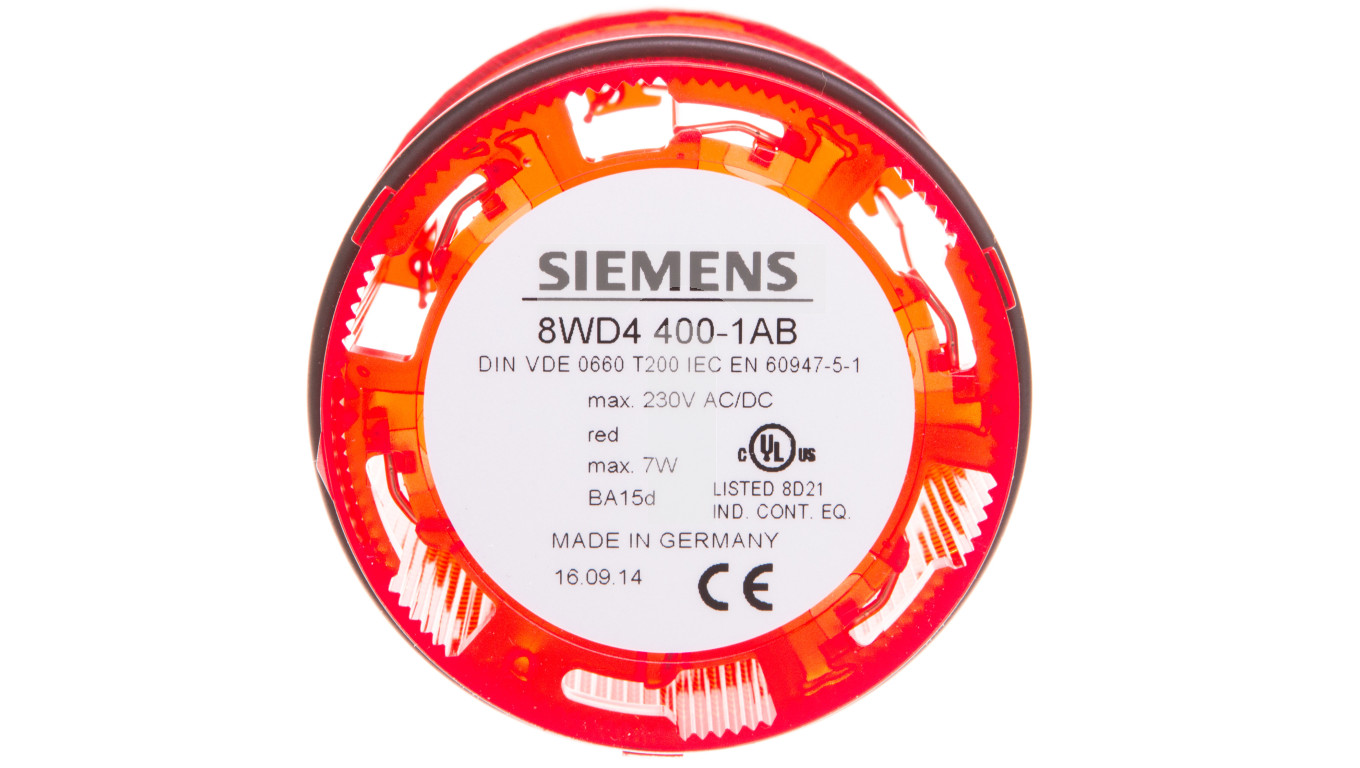 SIEM 8WD4448-6XB Signalsäulen, Zub. LED 115V AC, BA 15D, rot main image 1