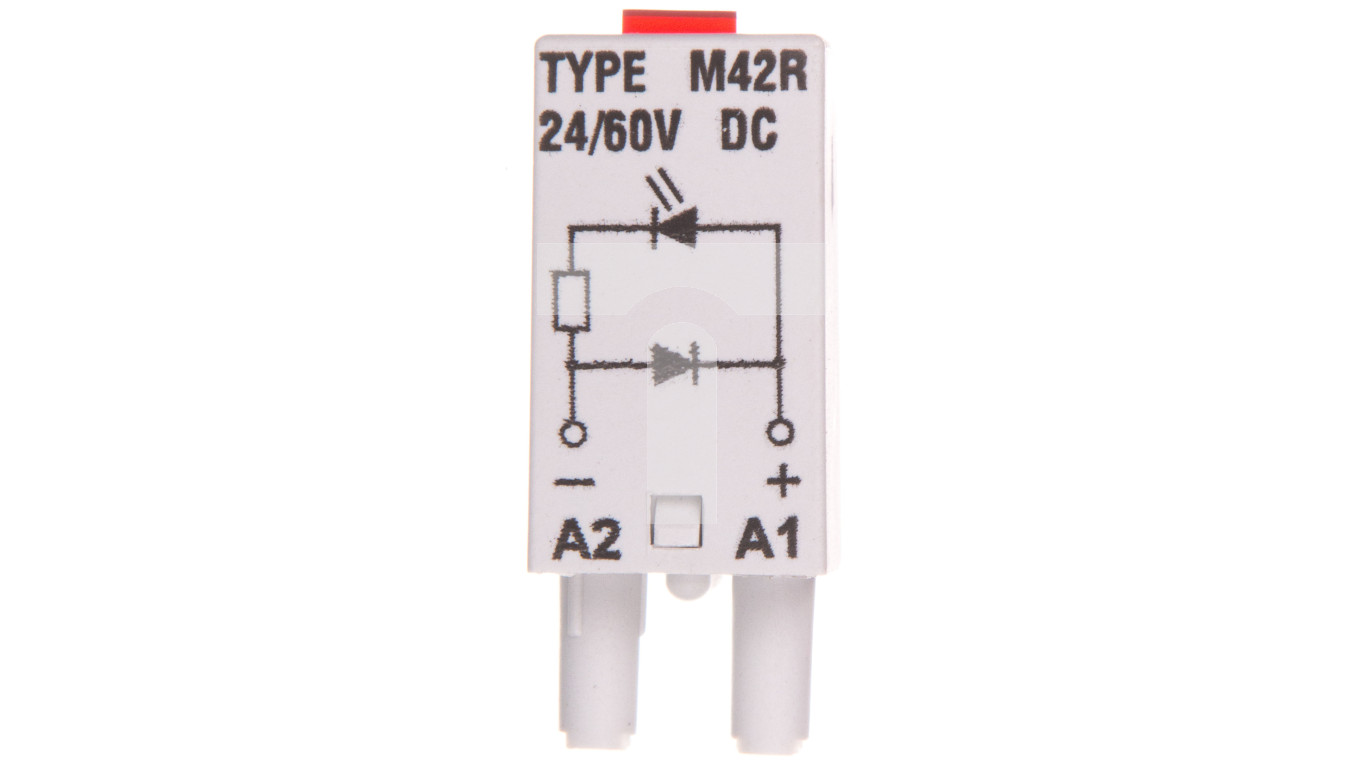 Moduł sygnalizacyjny LD (diody: LED czerwony + D) 24-60V DC M42R szary 854844