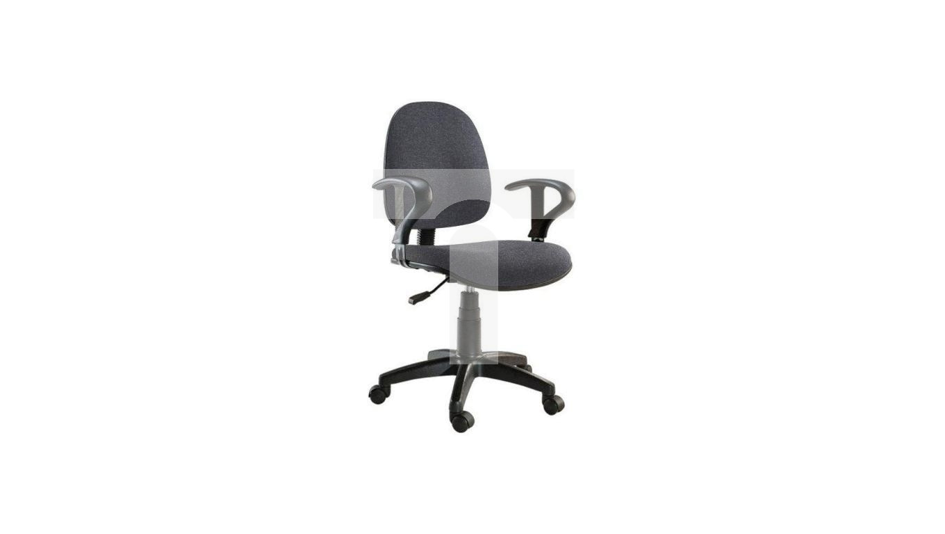Obrotowy Fotel Biurowy Krzesło z Regulacją Wysokości Szare