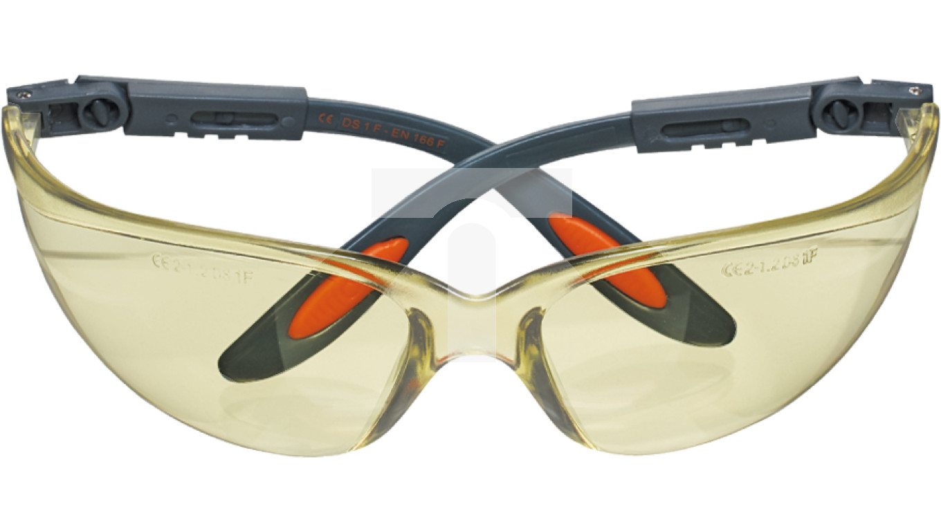 Okulary ochronne poliwęglanowe, żółte soczewki 97-501