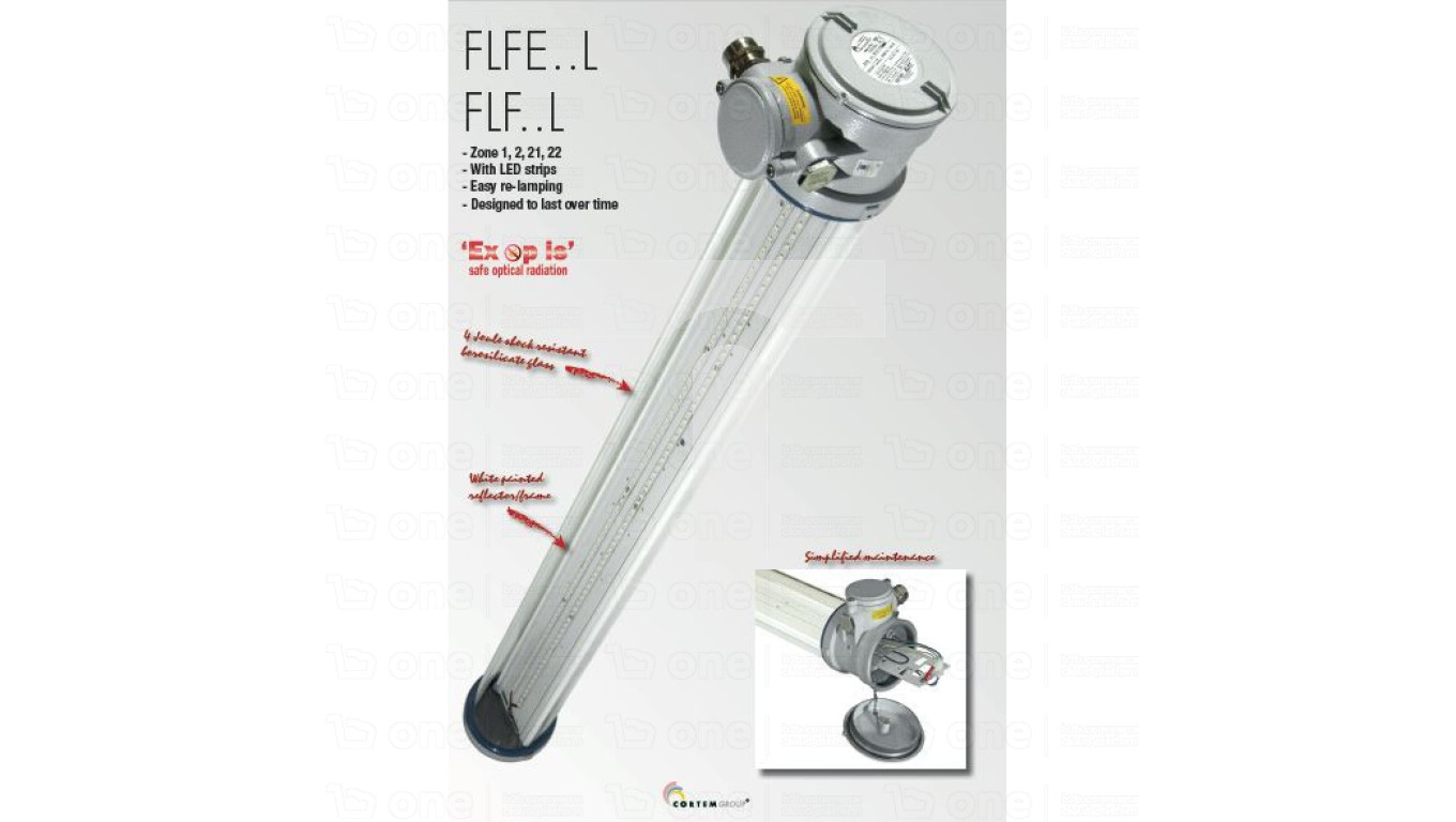 Oprawa przeciwwybuchowa LED do strefy 1, typu FLF-101L (19W, 1900 lm, 91 lm/W)