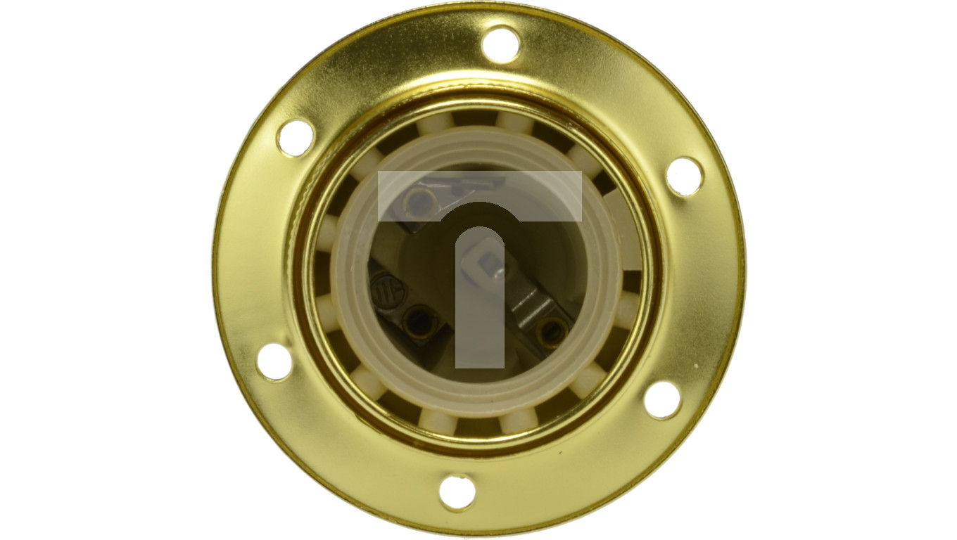 Oprawka żarówki E27 z kołnierzem mosiądz – Alkri | TIM SA