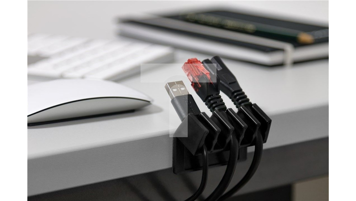 Organizer kabli na 5 kabli, czarny /blister 2szt./ 70433 GOOBAY TIM SA