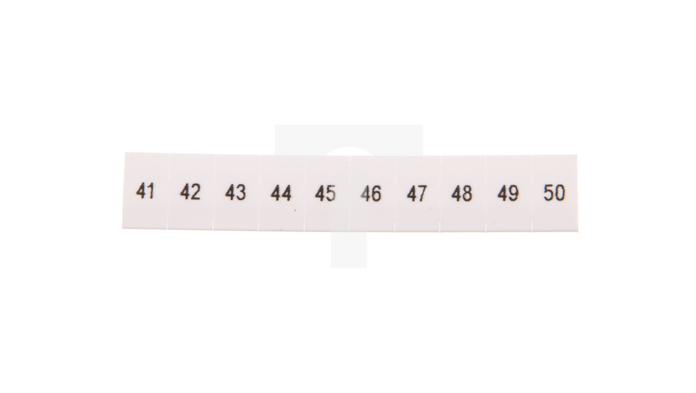 Oznacznik do złączek szynowych 6mm /41-50/ biały ZB 6 LGS:41-50 1051016:0041 /10szt./