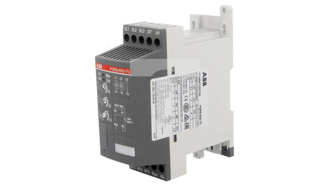 PSR9-600-70 Moduł: softstart Uzas: 208÷600VAC na szynę DIN 4kW 1÷20/0÷ ...