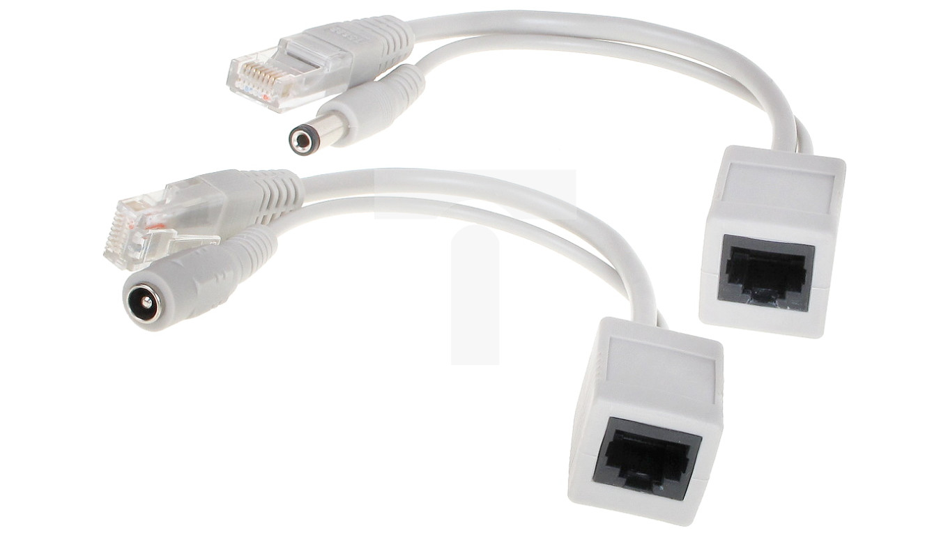 Pasywny adapter Power over Ethernet (PoE) umożliwiający zasilanie ...