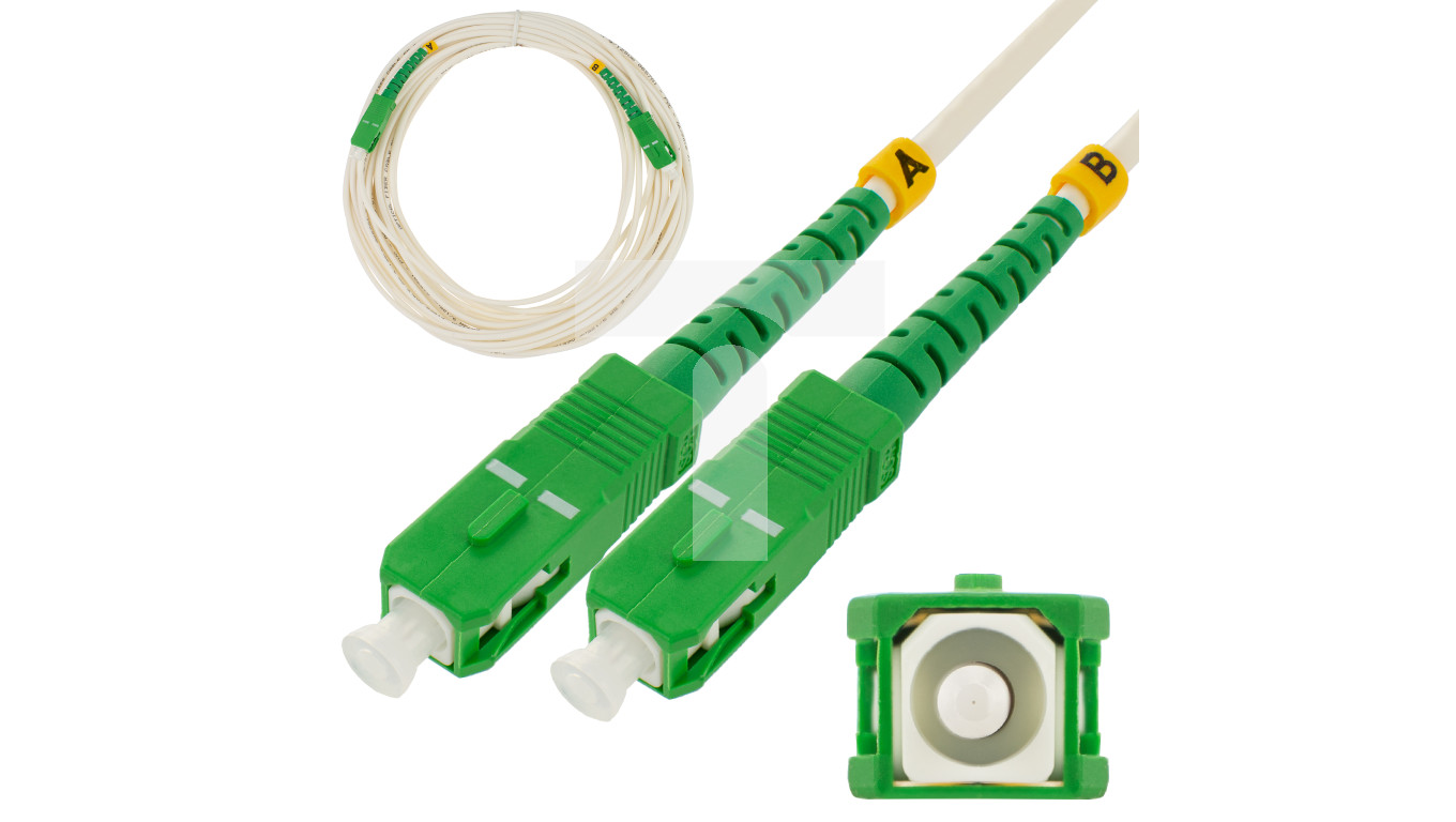 Patchcord światłowodowy FO SM SC/APC-SC/APC simplex 9/125 G.657A1 NEKU ...