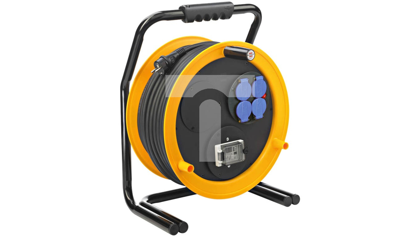 Fanton - 14350 - Avvolgicavo 30m 3G2,5 H07RN-F, 3 prese CEE, con