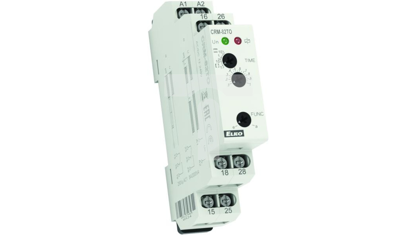 Przekaźnik czasowy 12-240 V AC DC 0,1s-10min 2 trybów pracy CRM-82TO ...