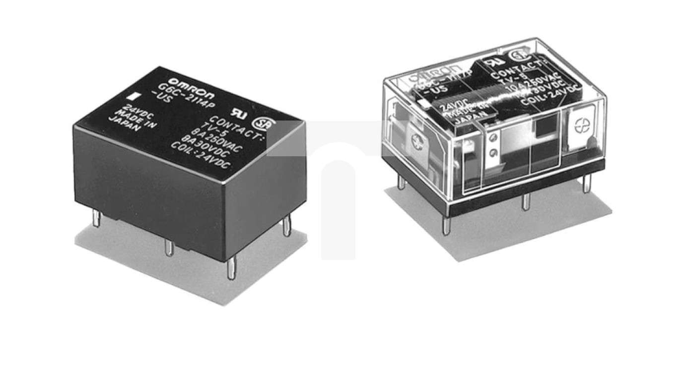 Przekaźnik elektromagnetyczny SPST-NO + SPST-NC Ucewki 3VDC G6CU-2114P ...