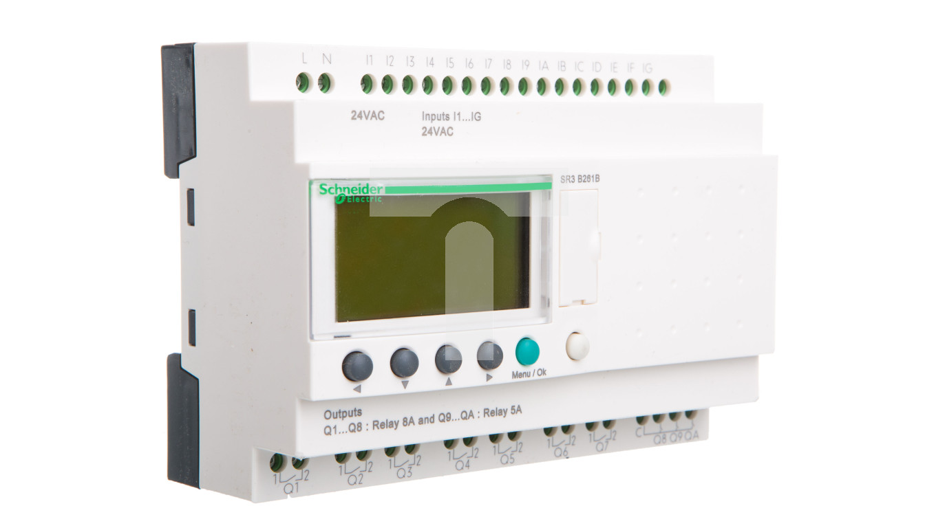 Przekaźnik programowalny 24V DC 8we, 4wy Zelio Logic SR2B121BD ...