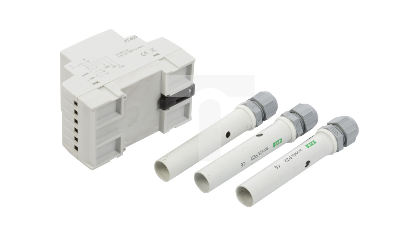 Przekaźnik kontroli poziomu cieczy 16A 2P 1-100kOhm PZ-829 – F&F | TIM SA